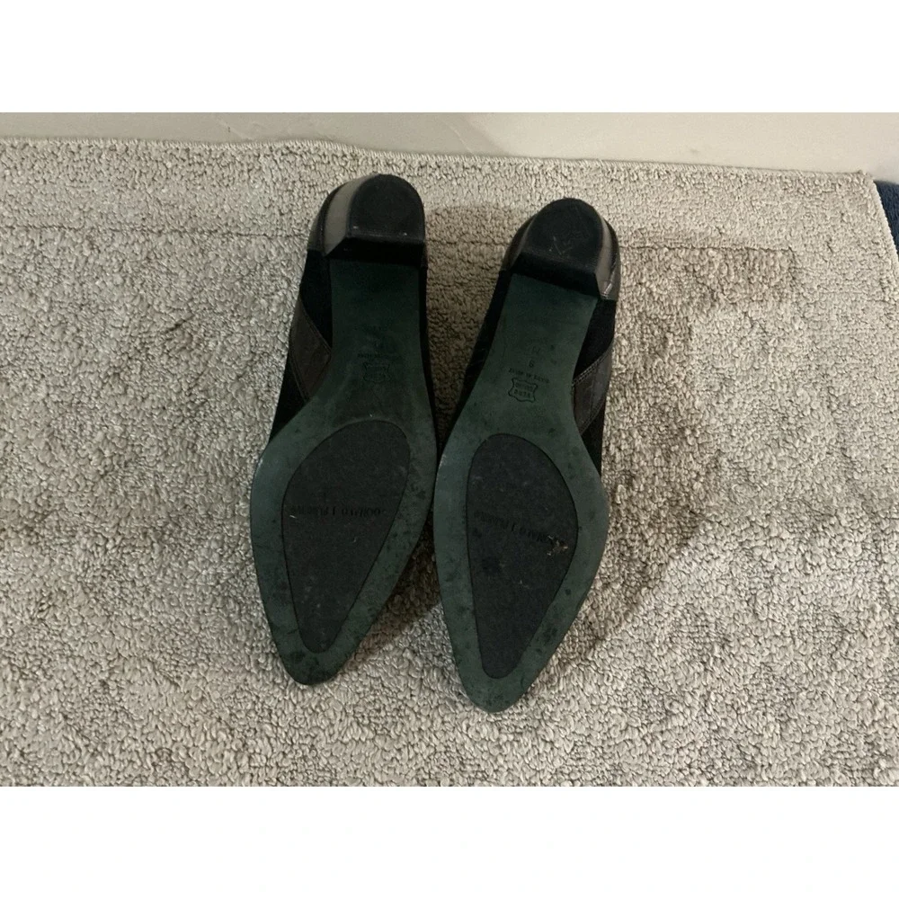 Donald J Pliner Tabia Ankle Booties Mock Croc Western‎ Leather Heel 9 Shoes